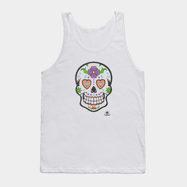 Calavera Dos Tank Top by d13design